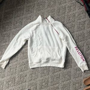 Pelotón zip Pullover off white cream